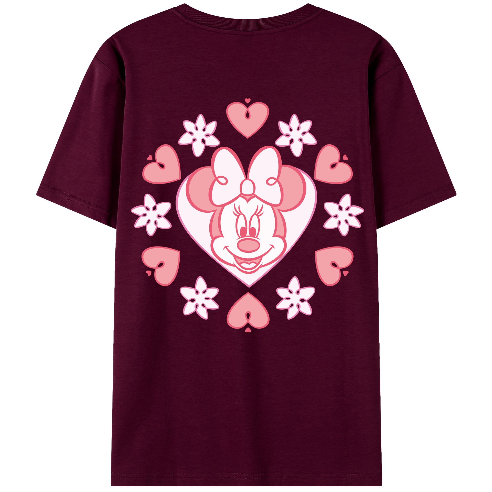 （画像用） ミッキーマウス Mickey Mouse レディース半袖Tシャツ(バックプリント)